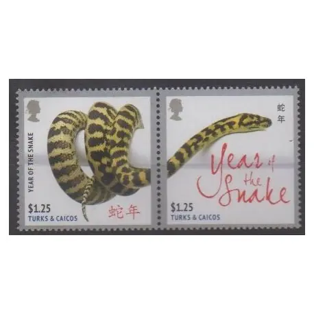Turks et Caiques (Iles) - 2013 - No 1731/1732 - Horoscope Prix Choc