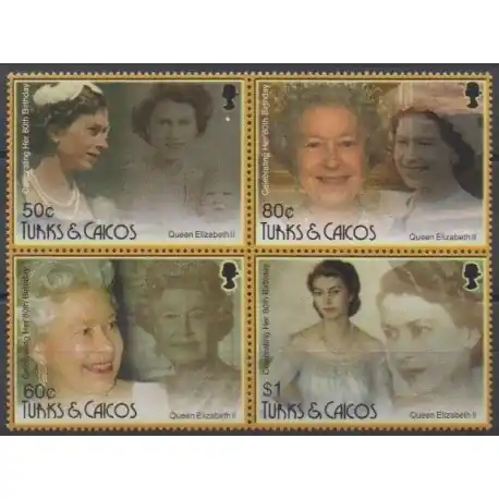 Turks et Caiques (Iles) - 2006 - No 1648/1651 - Royauté - Principauté Dernière Chance