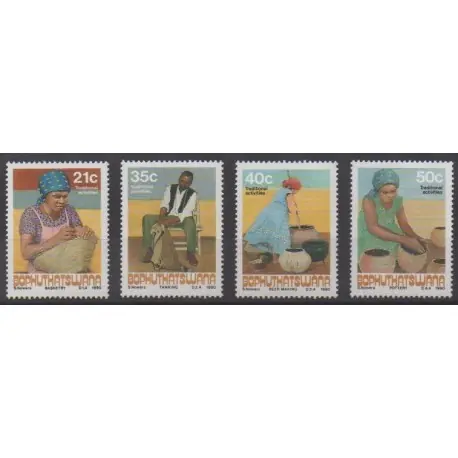 Offre Exclusive Afrique du Sud - Bophuthatswana - 1990 - No 248/251 - Artisanat ou métiers