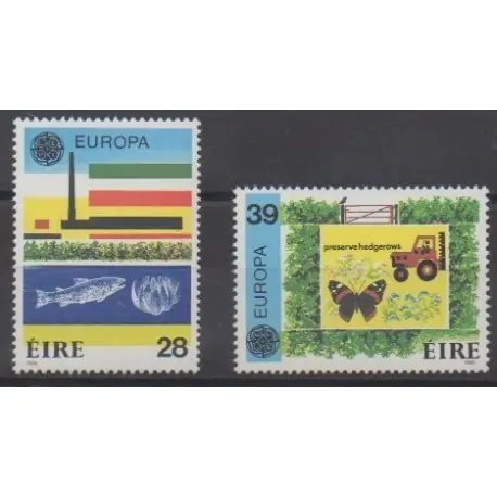 Top Vente Irlande - 1986 - No 592/593 - Environnement - Europa