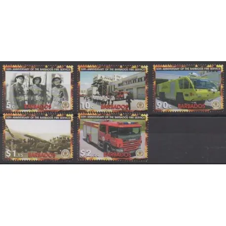 Affaire À Saisir Barbade - 2005 - No 1148/1152 - Pompiers