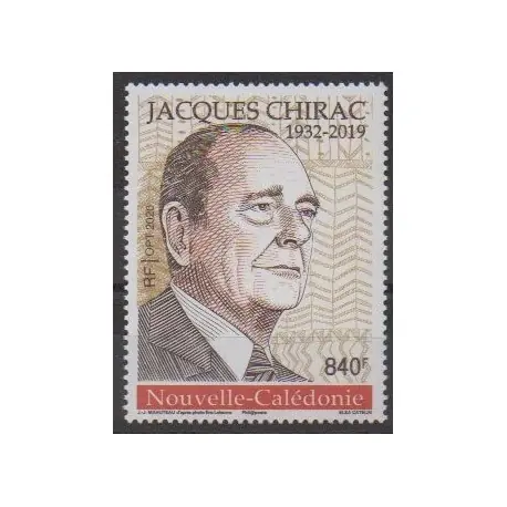 Nouvelle-Calédonie - 2020 - No 1400 - Célébrités - Jacques Chirac Livraison Express