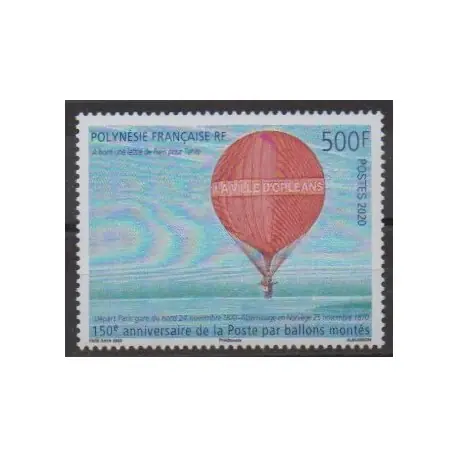 Polynésie - 2020 - No 1251 - 150 ans de la poste par ballons montés Achetez Aujourd’hui