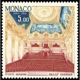 Timbre de collection Monaco - Poste Arienne 086 Retour Gratuit
