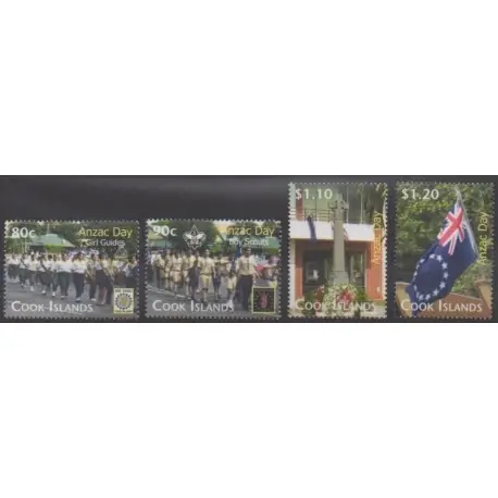 Marque Cook (Iles ) - 2010 - No 1320/1323 - Scoutisme