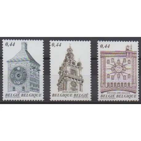 Authentique Belgique - 2005 - No 3381/3383 - Monuments