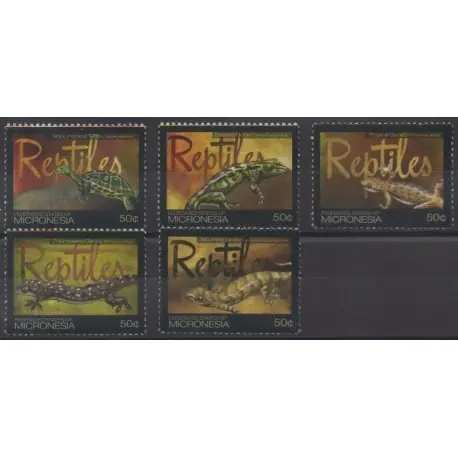 Nouvelle Collection Micronésie - 2011 - No 1862/1866 - Reptiles