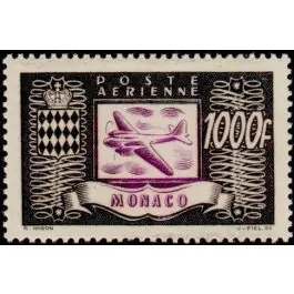 Certifié Timbre de collection Monaco - Poste Arienne 044