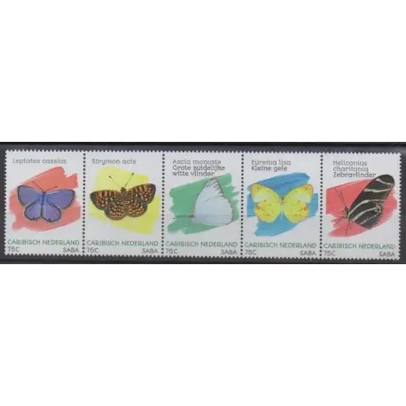 Pays-Bas caribéens - Saba - 2020 - No 108/112 - Insectes Remise