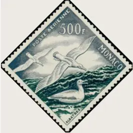 Authentique Timbre de collection Monaco - Poste Arienne 057