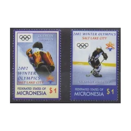 Promotion Saisonnière Micronésie - 2002 - No 1138/1139 - Jeux olympiques d'hiver