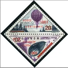 Exclusif Timbre de collection Monaco - Poste Arienne 061/62