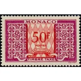 Original Timbre de collection Monaco - Taxe 38A