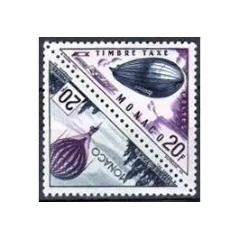 Timbre de collection Monaco - Taxe 50/51 Paiement Sécurisé