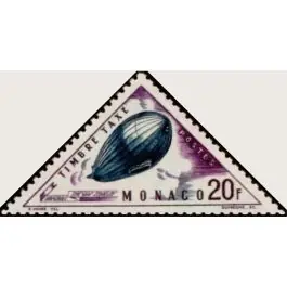 Authentique Timbre de collection Monaco - Taxe 51