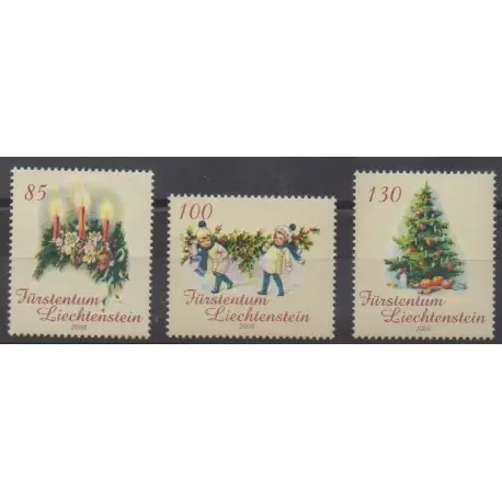 Liechtenstein - 2008 - No 1443/1445 - Noël Haute Qualité