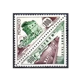 Timbre de collection Monaco - Taxe 54/55 Fait Main