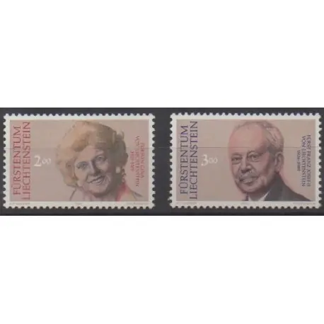 Liechtenstein - 1990 - No 929/930 - Royauté - Principauté Offre Exclusive