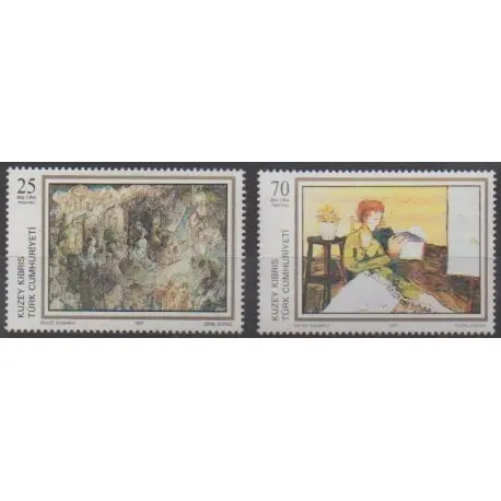 Turquie - Chypre du nord - 1997 - No 412/413 - Peinture Top Vente