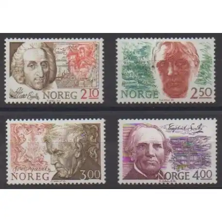 Norvège - 1986 - No 910/913 - Célébrités Premium