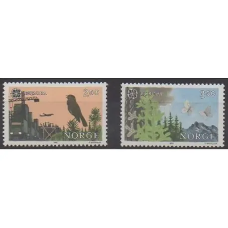 Norvège - 1986 - No 902/903 - Environnement - Europa Vente Flash