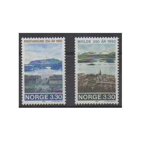 Top Qualité Norvège - 1992 - No 1055/1056 - Sites
