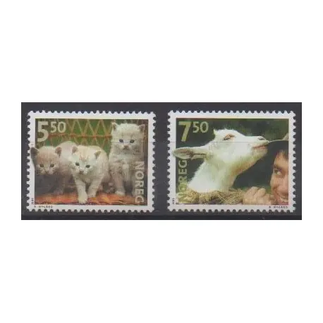 Norvège - 2001 - No 1356/1357 - Animaux Commander Maintenant