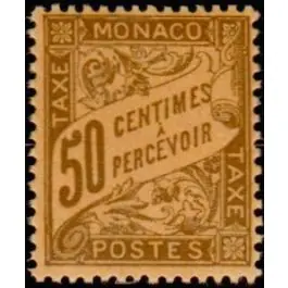 Timbre de collection Monaco - Taxe 07 Seulement Aujourd’hui