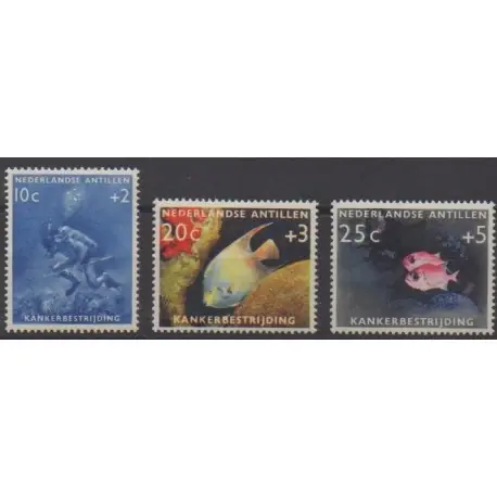 Antilles néerlandaises - 1960 - No 301/303 - Vie marine - Neufs avec charnière Prix Réduit