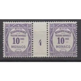 Timbre de collection Monaco - Taxe 14 Millsime 4 (1924) Top Vente