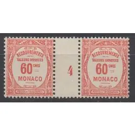 Timbre de collection Monaco - Taxe 16 Millsime 4 (1924) Top Vente