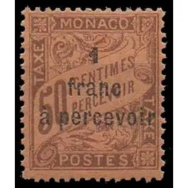 Petit Prix Timbre de collection Monaco - Taxe 17b