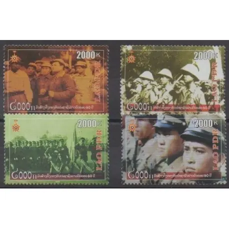 Laos - 2009 - No 1709/1712 - Histoire militaire Édition Limitée