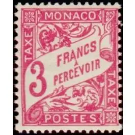 Timbre de collection Monaco - Taxe 25 Offre Limitée