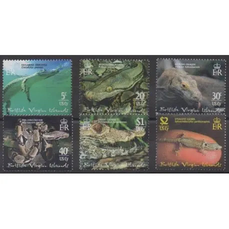 Vierges (Iles) - 2002 - No 955/960 - Reptiles Expédition Rapide