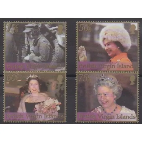 Vierges (Iles) - 2002 - No 951/954 - Royauté - Principauté Dernière Chance