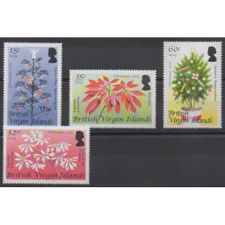 Achetez Aujourd’hui Vierges (Iles) - 2005 - No 1035/1038 - Noël