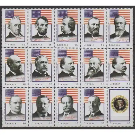 Liberia - 2000 - No 2757/2771 - Célébrités Remise