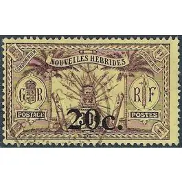 Authentique Timbre de collection Nlles Hebrides - 062