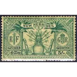 Authentique Timbre de collection Nlles Hebrides - 099