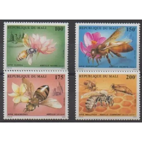 Mali - 1987 - No 546/549 - Insectes Exclusif