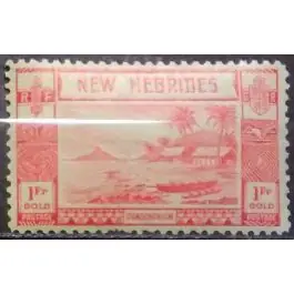 Certifié Timbre de collection Nlles Hebrides - 120