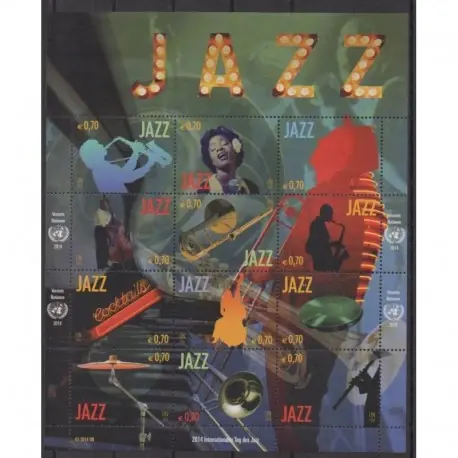 Achat Immédiat Nations Unies (ONU - Vienne) - 2014 - No 815/826 - Musique