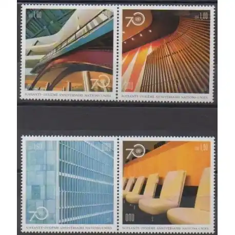 Top Qualité Nations Unies (ONU - Genève) - 2015 - No 927/930 - Nations unies