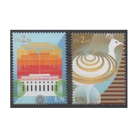 Nations Unies (ONU - Genève) - 2014 - No 866/867 - Monuments Top Vente