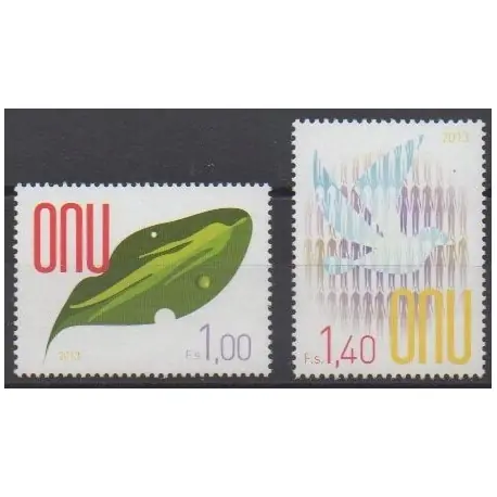 Nations Unies (ONU - Genève) - 2013 - No 814/815 Meilleur Choix