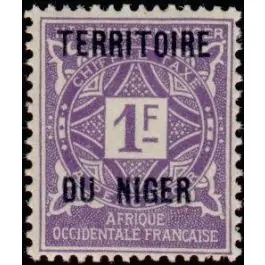 Timbre de collection Niger - Taxe 08 Dernier Modèle