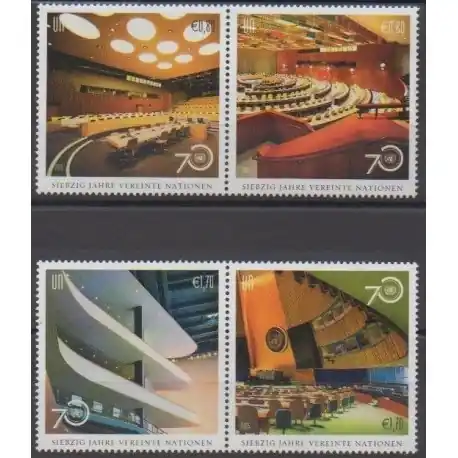 Nations Unies (ONU - Vienne) - 2015 - No 900/903 - Nations unies Paiement Sécurisé