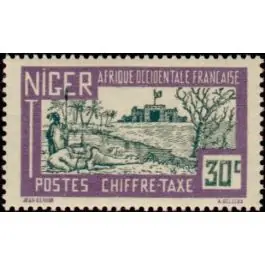 Timbre de collection Niger - Taxe 16 Expédition Rapide