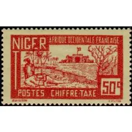 Timbre de collection Niger - Taxe 17 Original